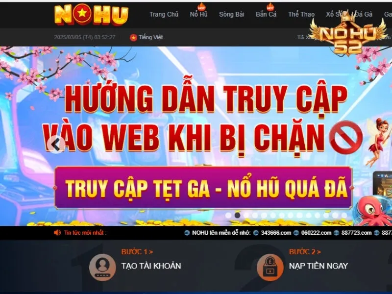 Link nohu52 không bị chặn cập nhật mới nhất