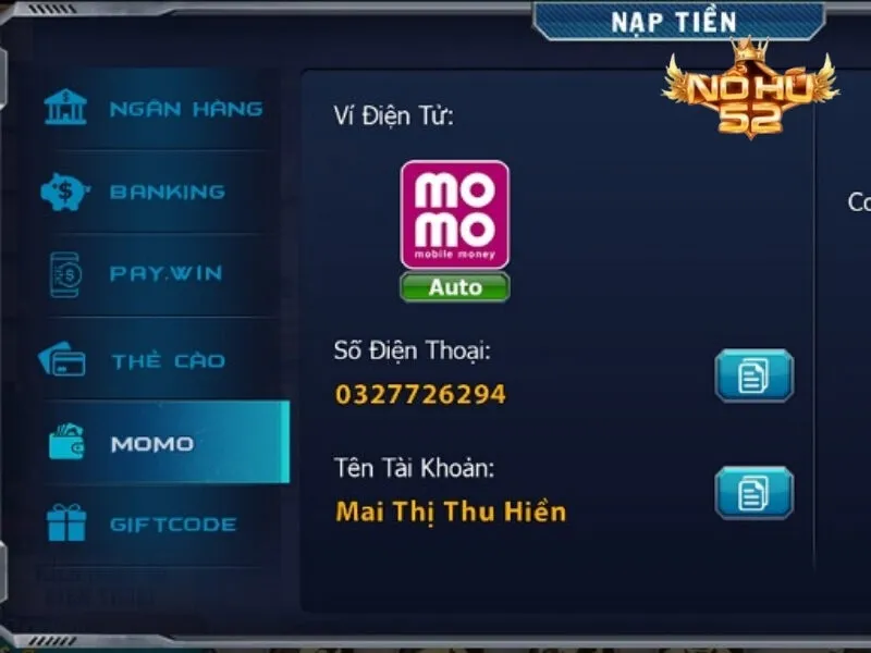 Nạp tiền với ví điện tử dễ dàng và thuận tiện